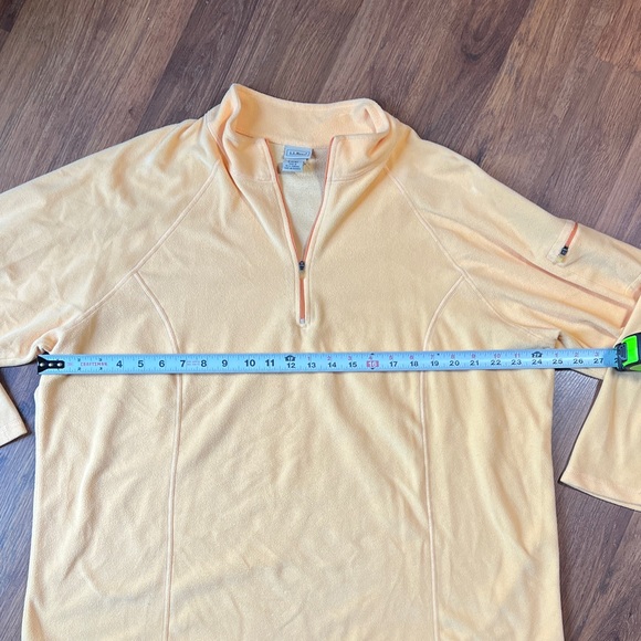 XXL - L.L. Bean Gorgeous Light Peach Fleece Quarter Zip Jacket 🍑 - Picture 5 of 9